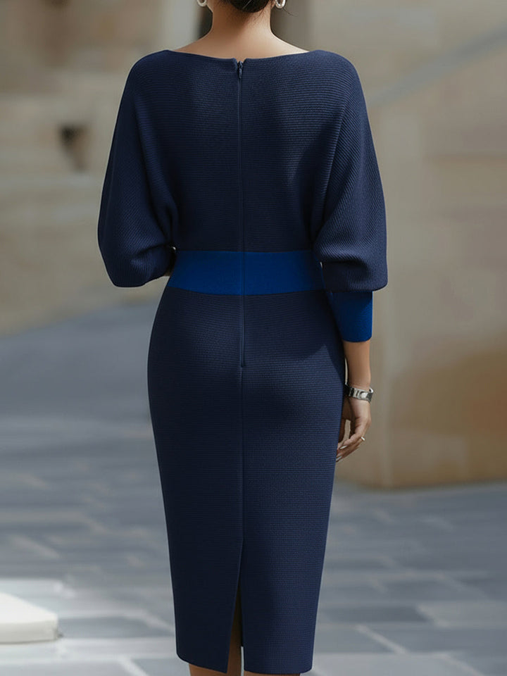Violet &amp; Grace - White Draped Batwing Midi Dress