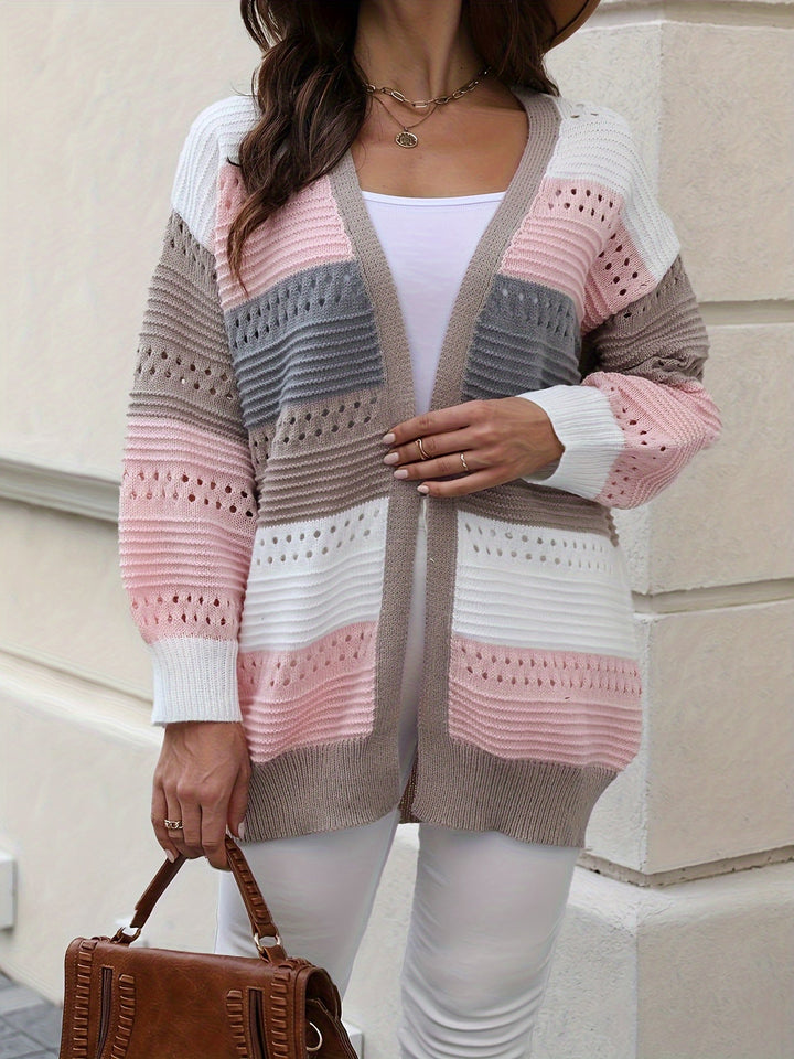 Talia | Oversized Eyelet Cardigan